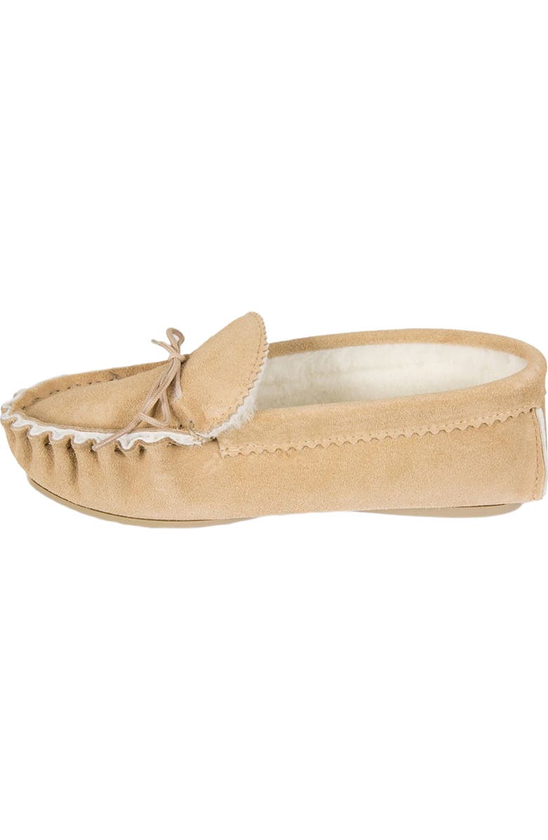 Celtic & Co. Loafer Moccasin Slippers, Alternate, color, Camel