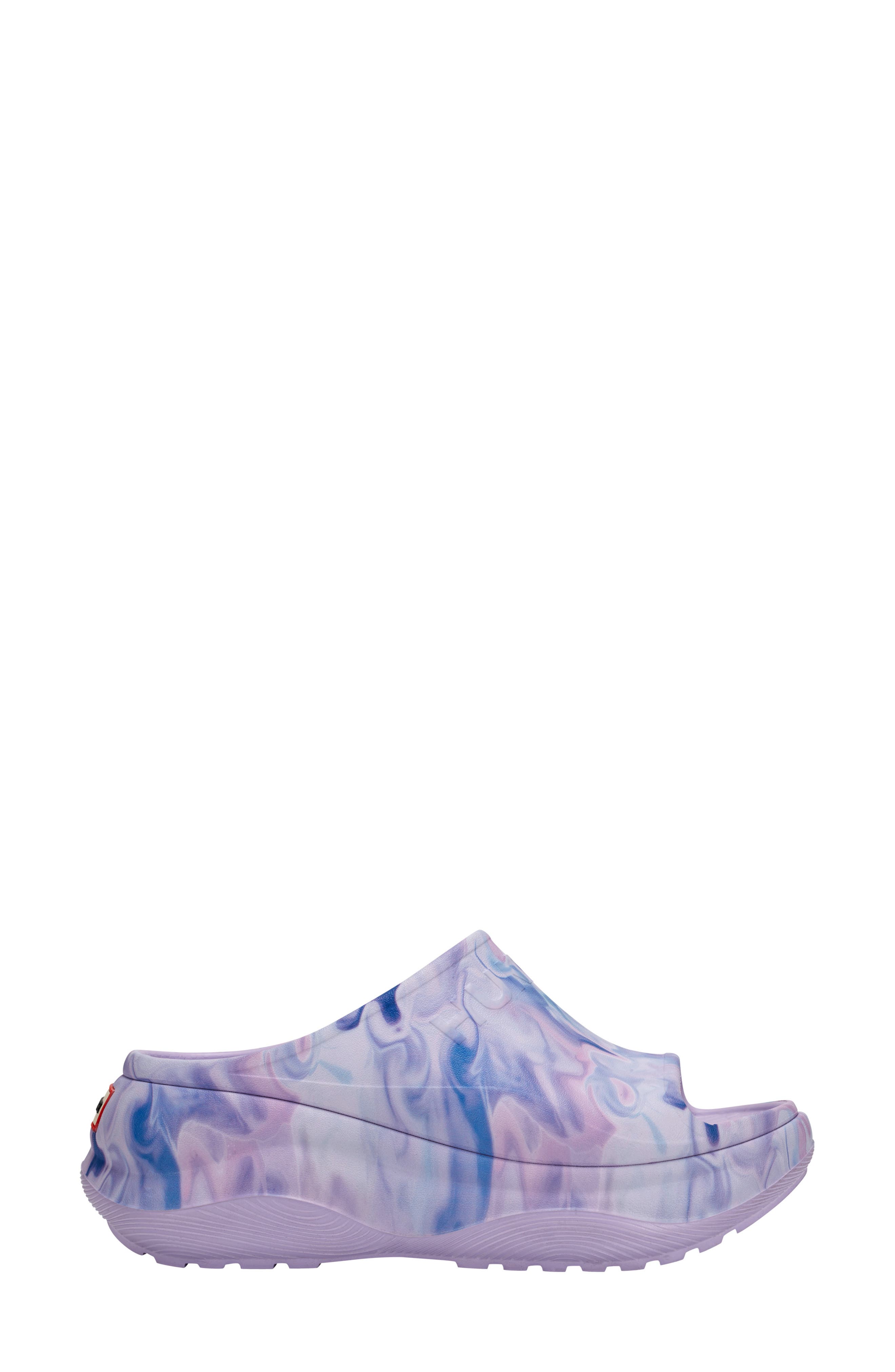 Hunter Haddie 2 Platform Slide Sandal, Alternate, color, Medium Purple