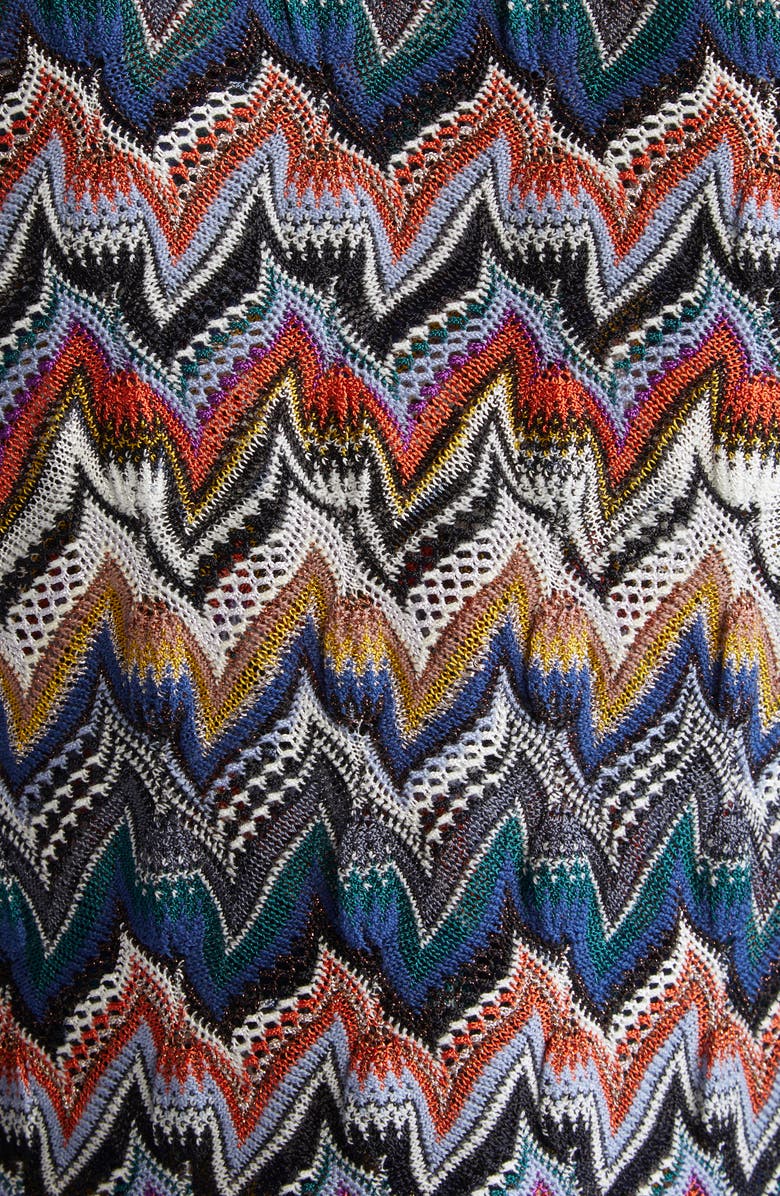 Missoni Zigzag Stripe Cardigan, Alternate, color, Blue Multi