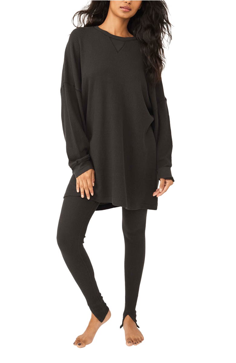 Free People Early Night Cotton Thermal Top, Alternate, color, 