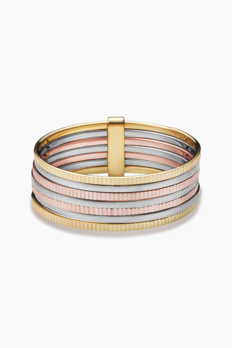 14K Tricolor Gold Power Stack II Ring, Alternate, color, 14K Tricolor Gold
