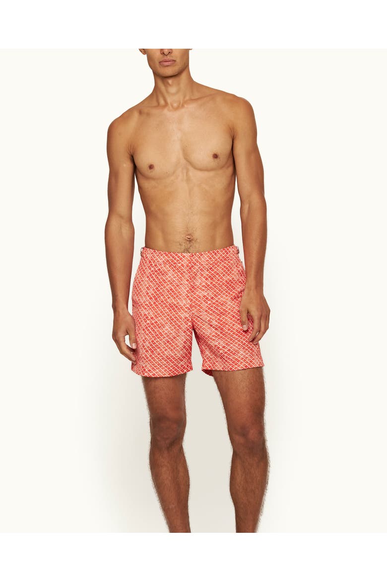 Bulldog Tailored-Fit Swim Shorts, Alternate, color, SUMMER RED