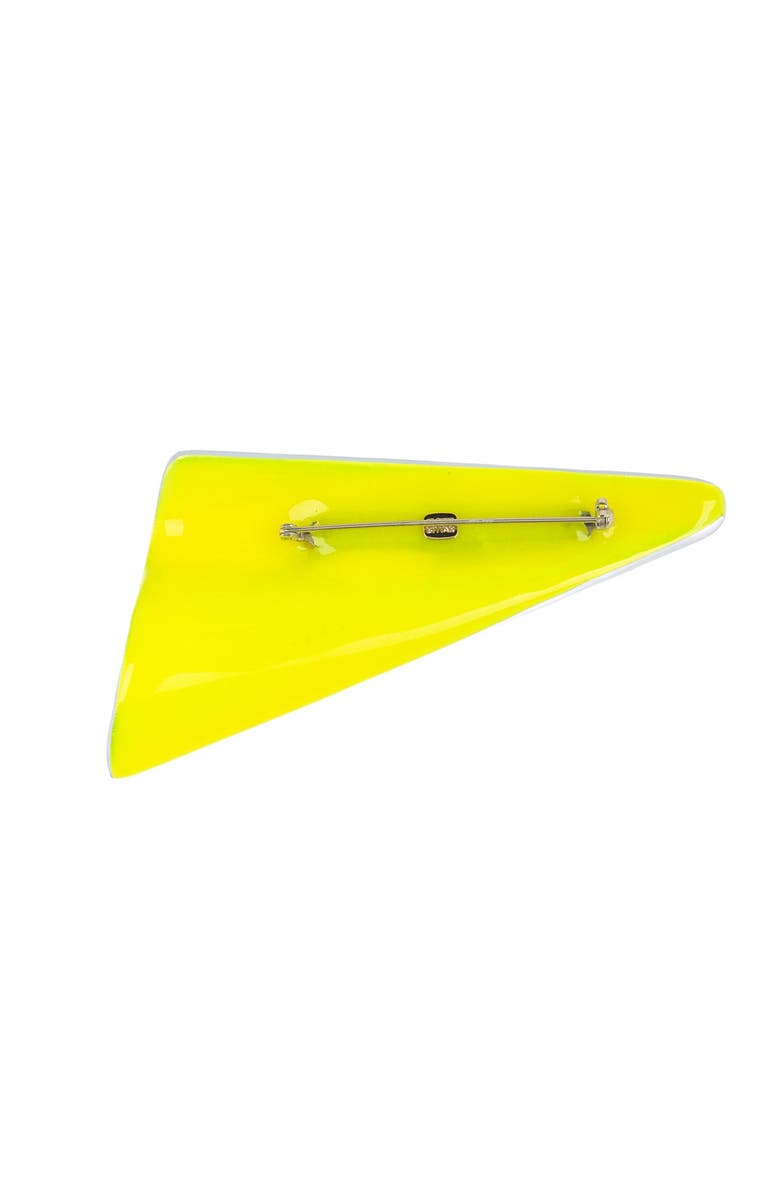 Alexis Bittar Wavy Fan Lucite Pin, Alternate, color, Montana Blue