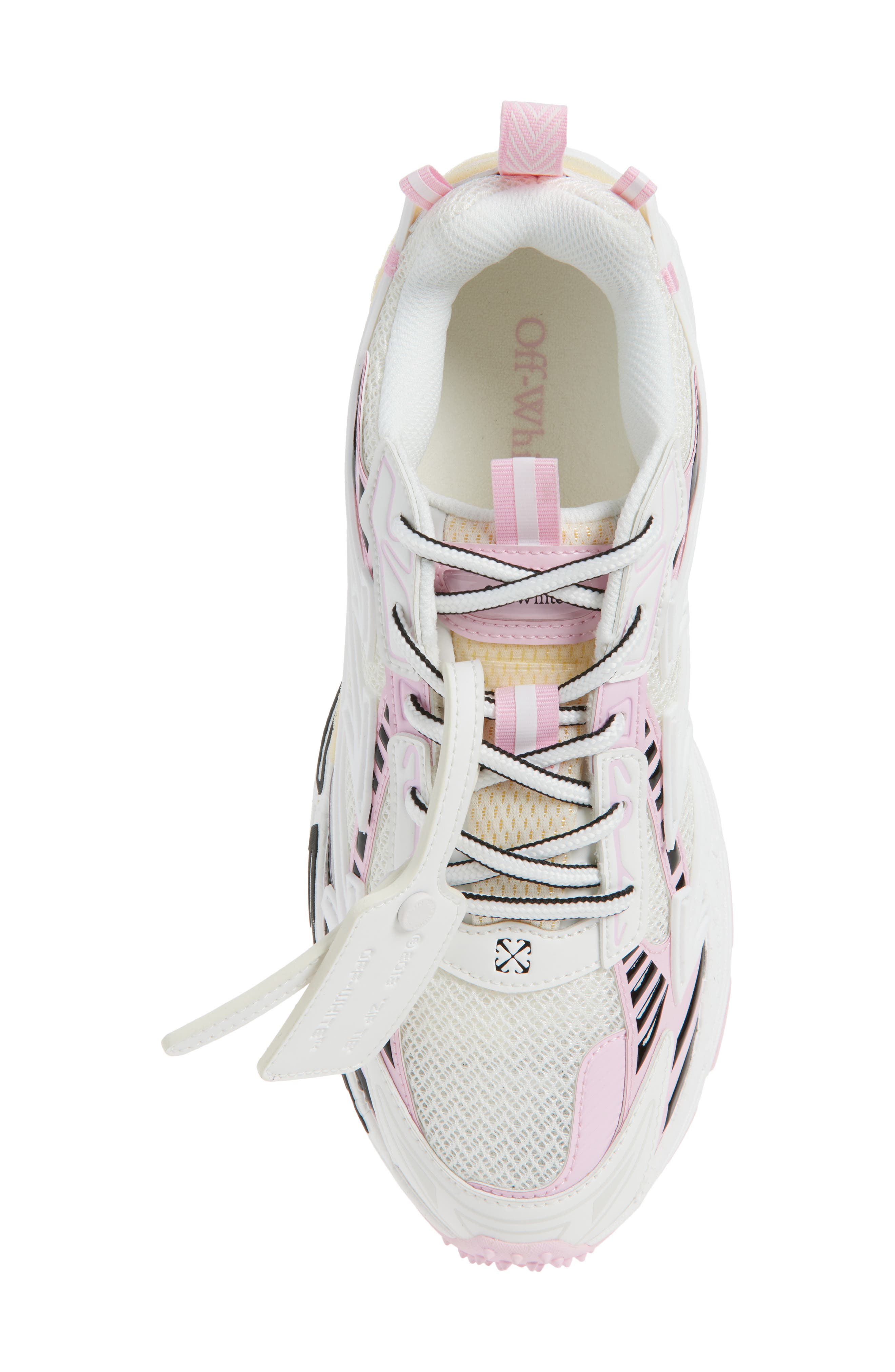 Off-White Be Right Back Sneaker, Alternate, color, White - Soft Pink