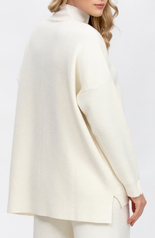 Pietro Brunelli Meribel Maternity Turtleneck Sweater In Cream White