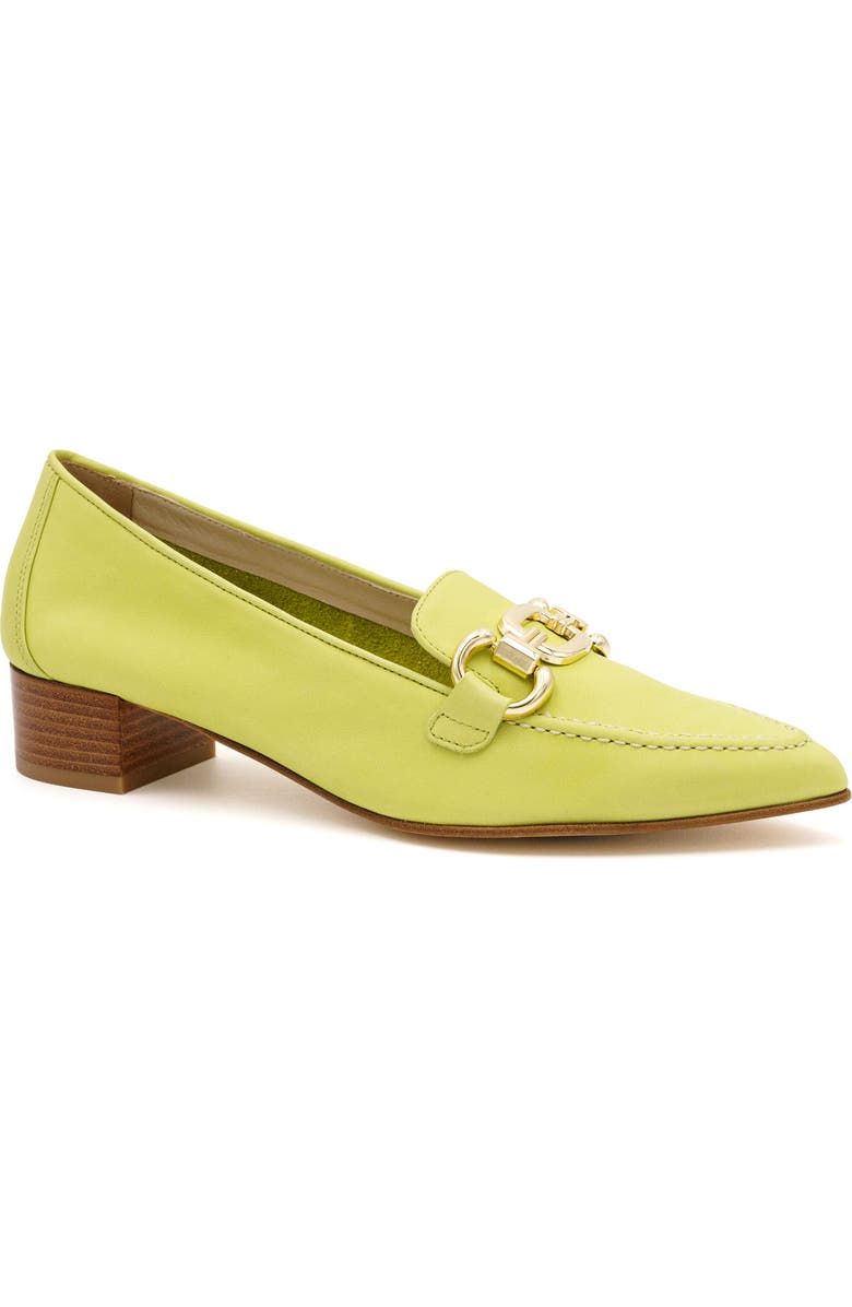 Amalfi by Rangoni Amarone Pointed Toe Bit Loafer Pump, Main, color, Lime Vapor