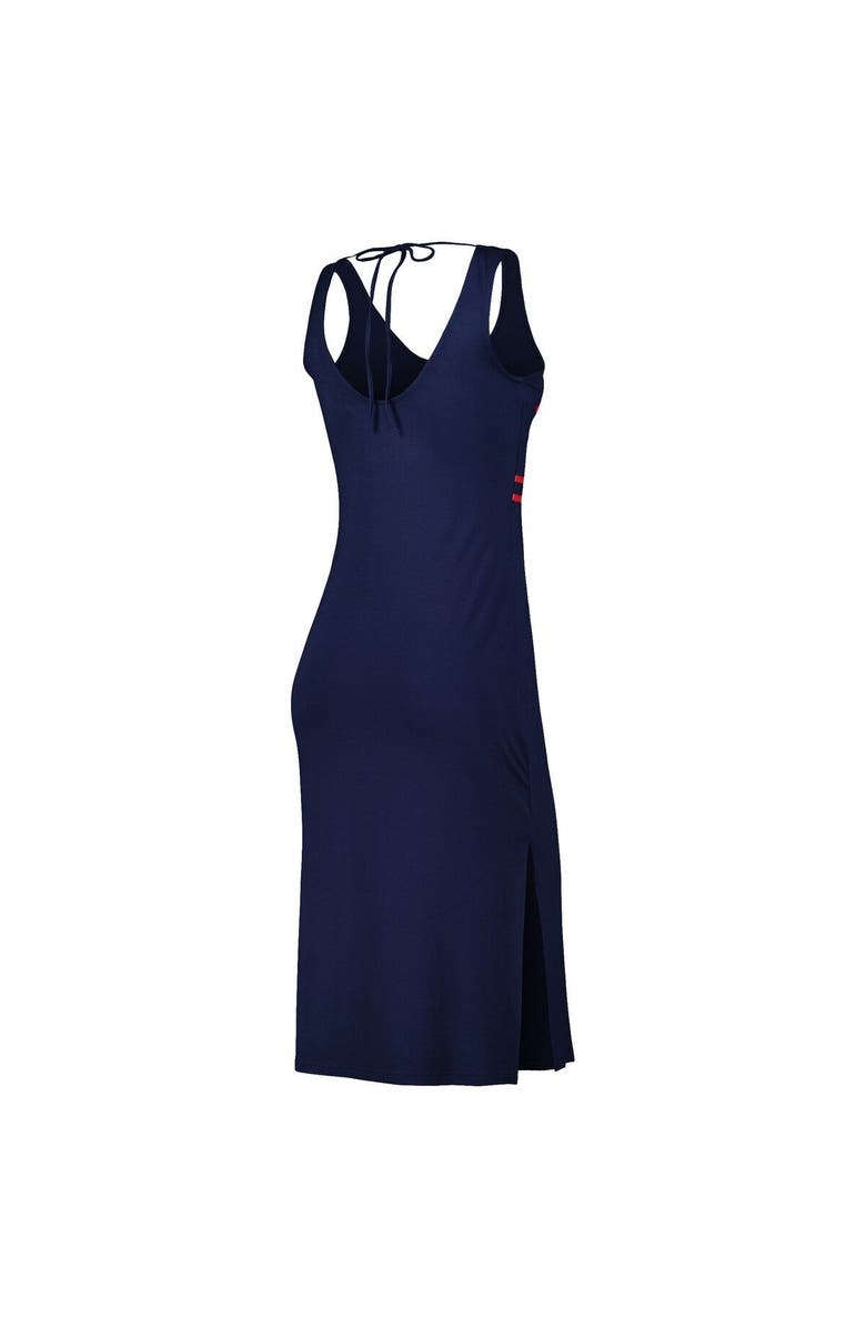 G-III 4HER BY CARL BANKS Women's G-III 4Her by Carl Banks Navy New England Patriots Training V-Neck Maxi Dress, Alternate, color, Navy