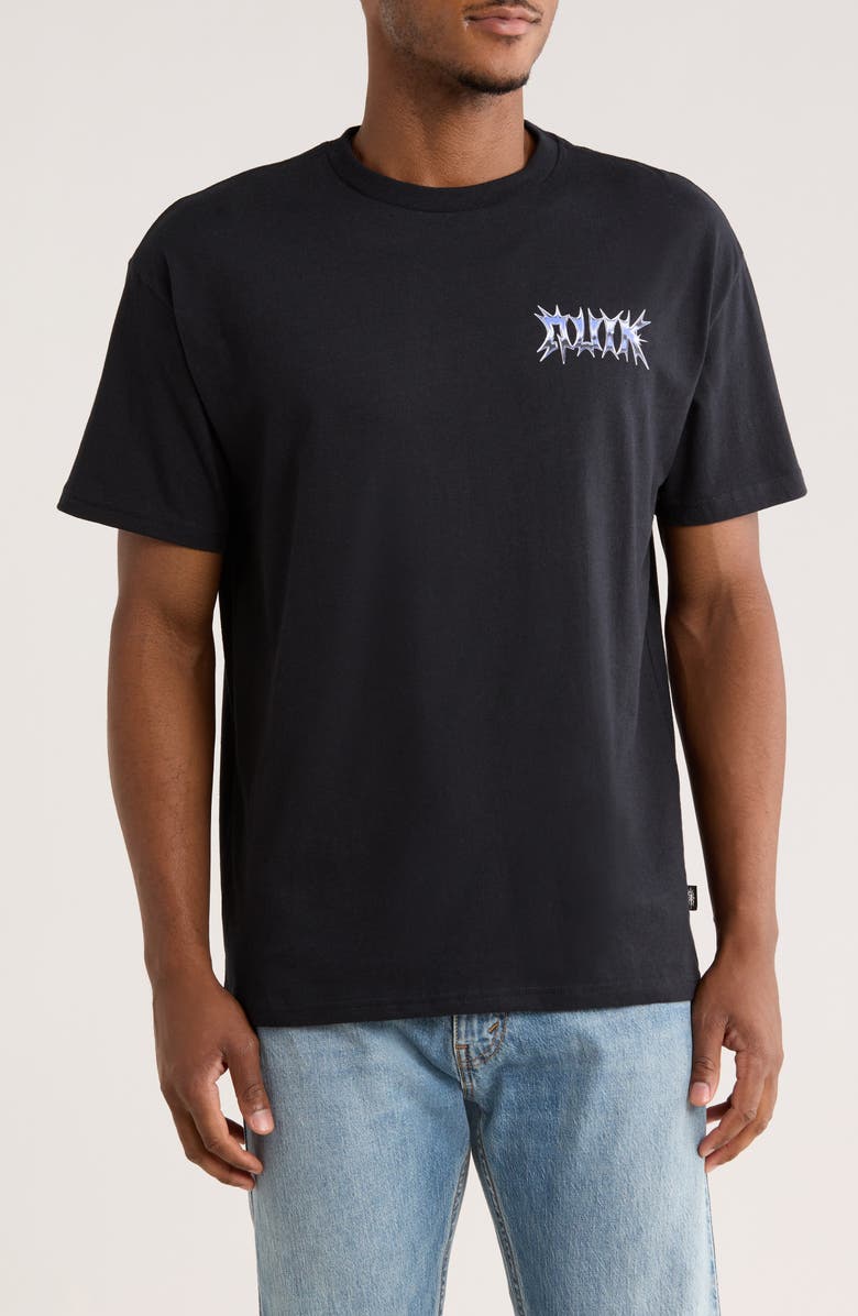 Quiksilver Mercury Chrome Storm T-Shirt, Main, color, Black