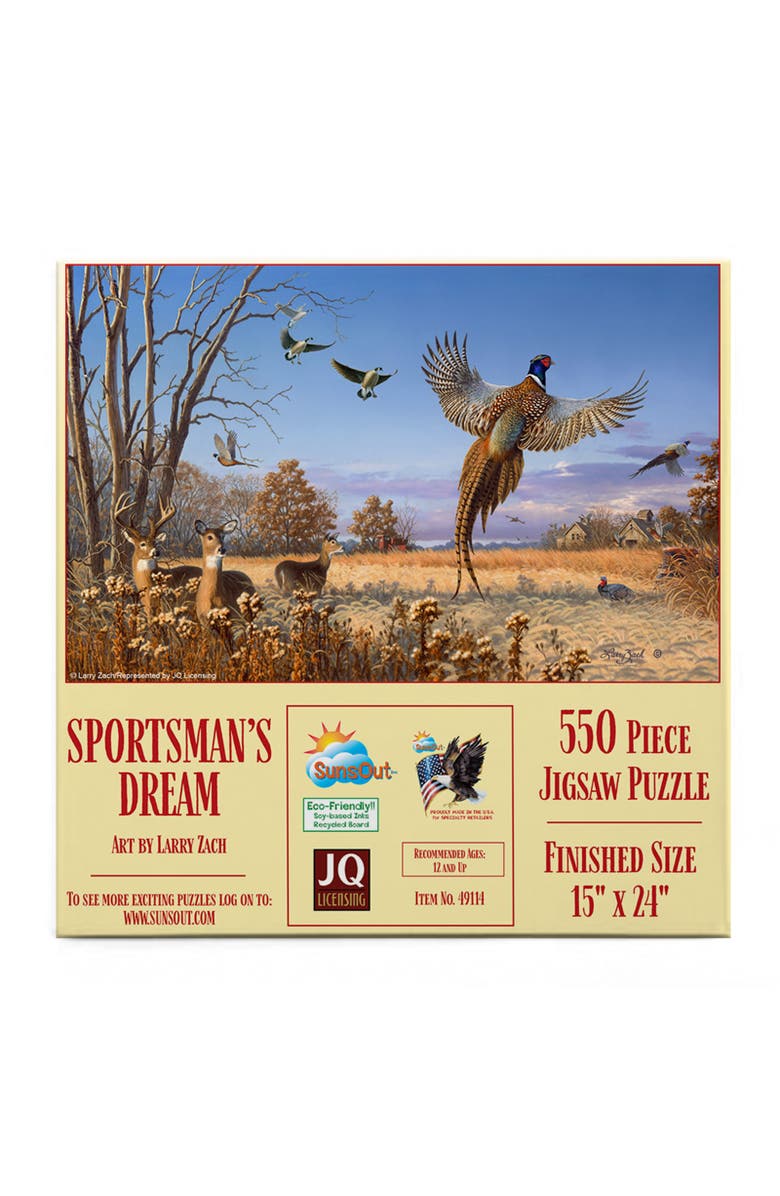 Sunsout Sportsman's Dream 550 piece Jigsaw Puzzle for Adults, Alternate, color, Multicolor