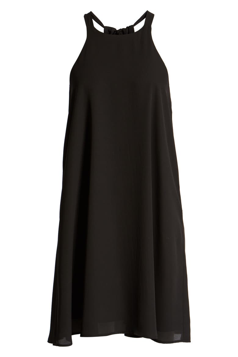 Gibson x Hi Sugarplum! Naples Swing Halter Dress (Nordstrom Exclusive), Alternate, color, BLACK