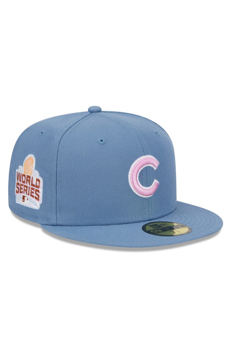 New Era Men's New Era Chicago Cubs Faded Blue Color Pack 59FIFTY Fitted Hat, Alternate, color, 
