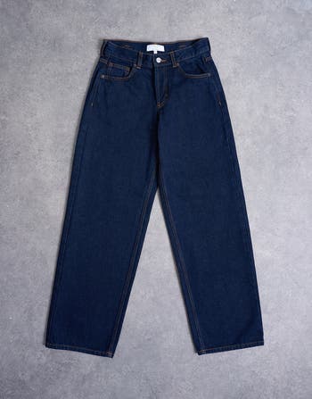 Topshop Cinch Back Low Rise Relaxed Straight Leg Jeans Nordstrom