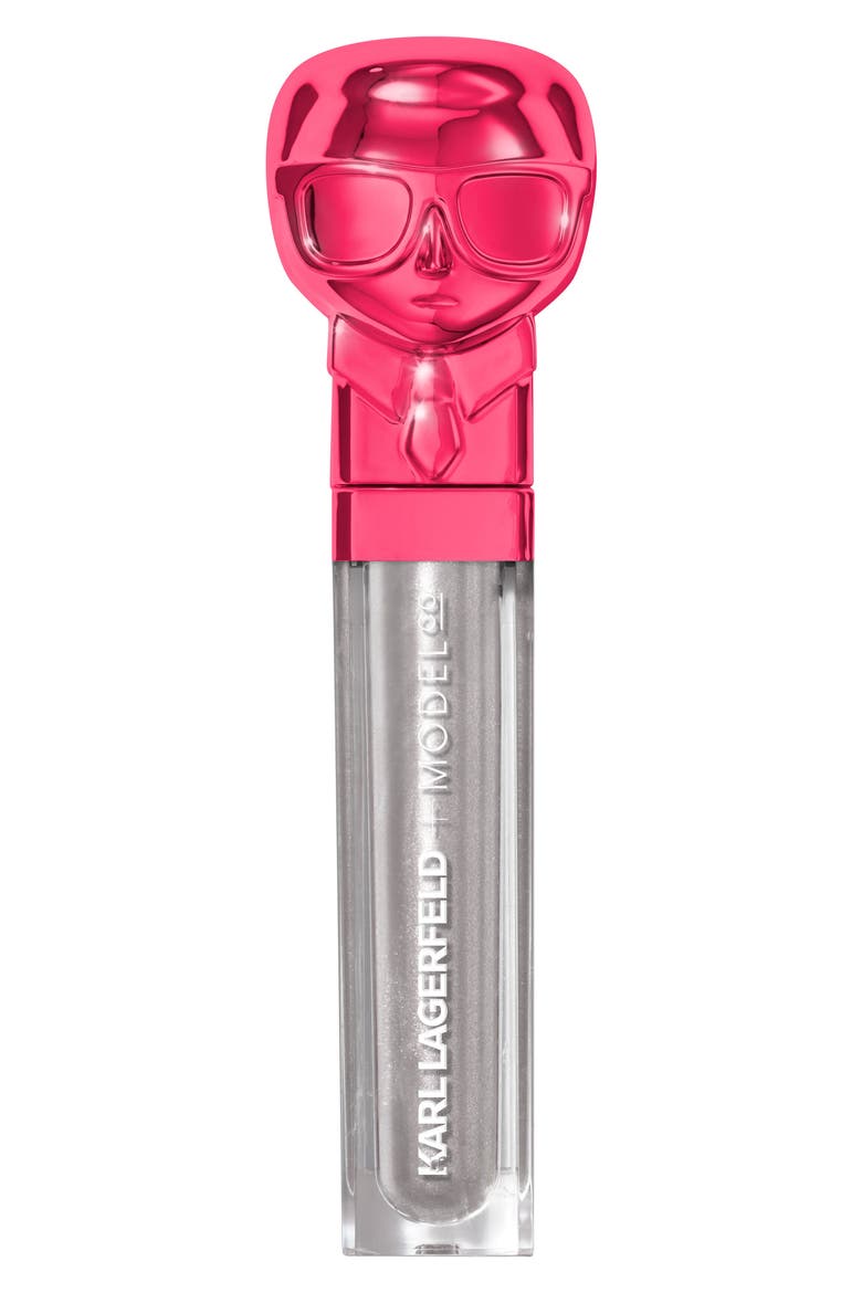 KARL LAGERFELD + MODELCO Kiss Me Karl Lip Lights Top Coat  (Nordstrom Exclusive), Main, color, CAMERA FLASH