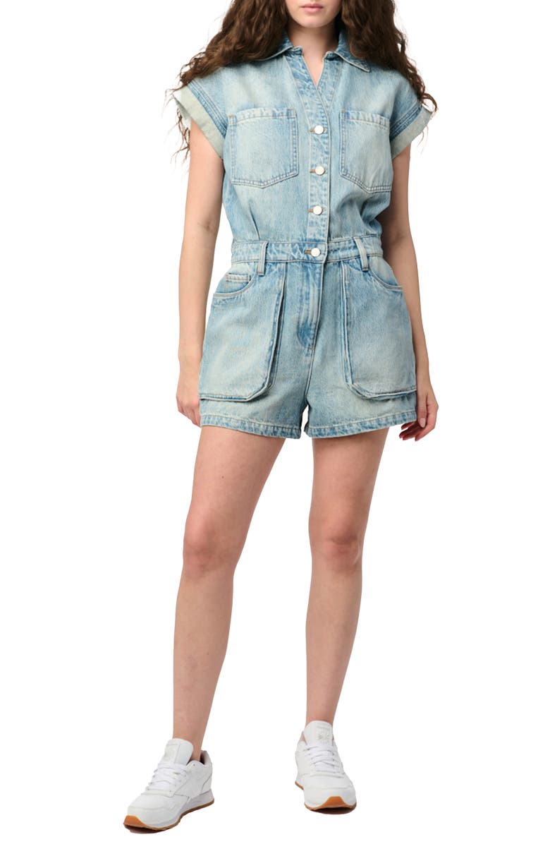 BLANKNYC Denim Romper, Main, color, 