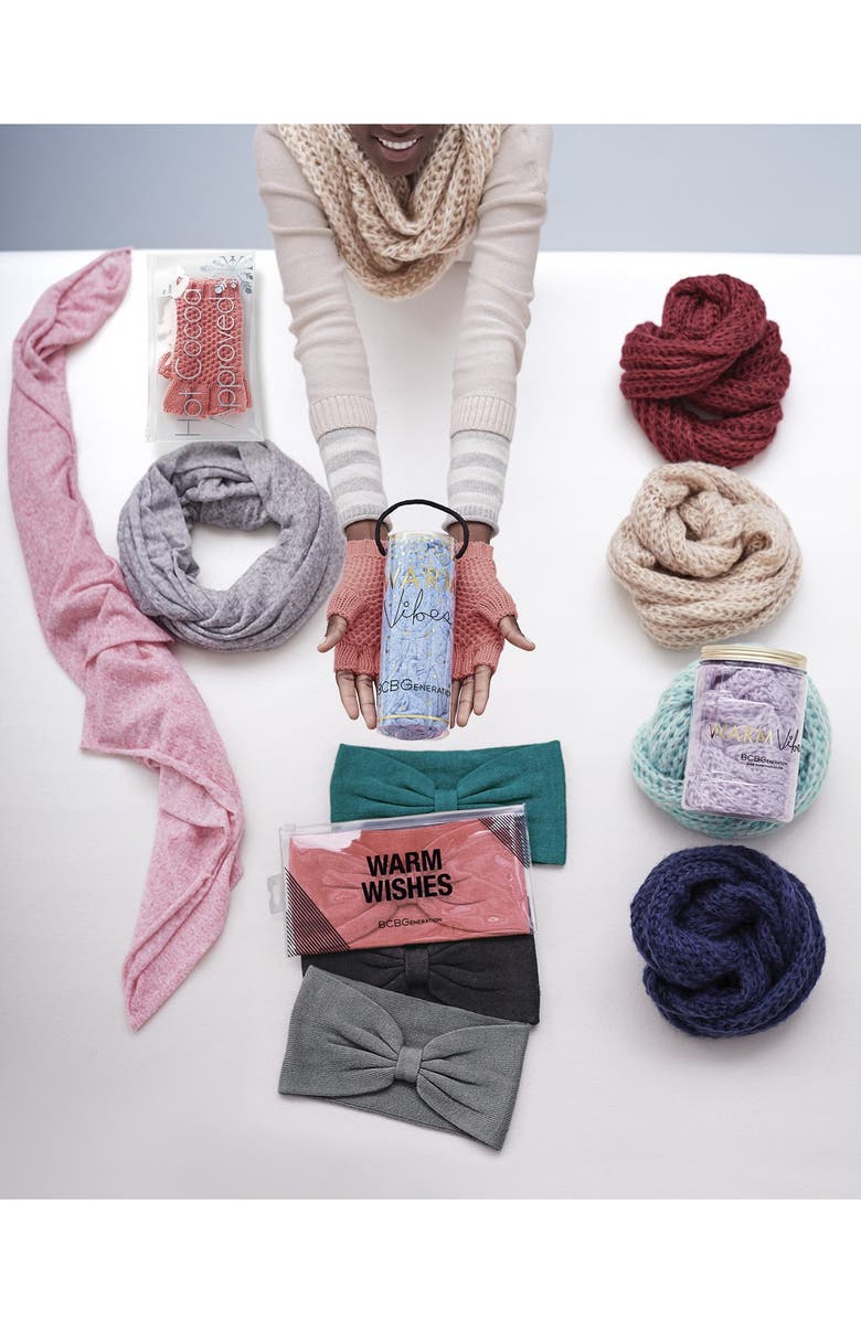 BCBGeneration Speckled Knit Infinity Scarf, Alternate, color, 