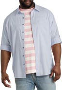 True Nation by DXL Big & Tall Washed Oxford Rolled-Sleeve Sport Shirt