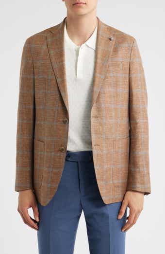 Jack Victor Hampton Tobacco Plaid Sport Coat
