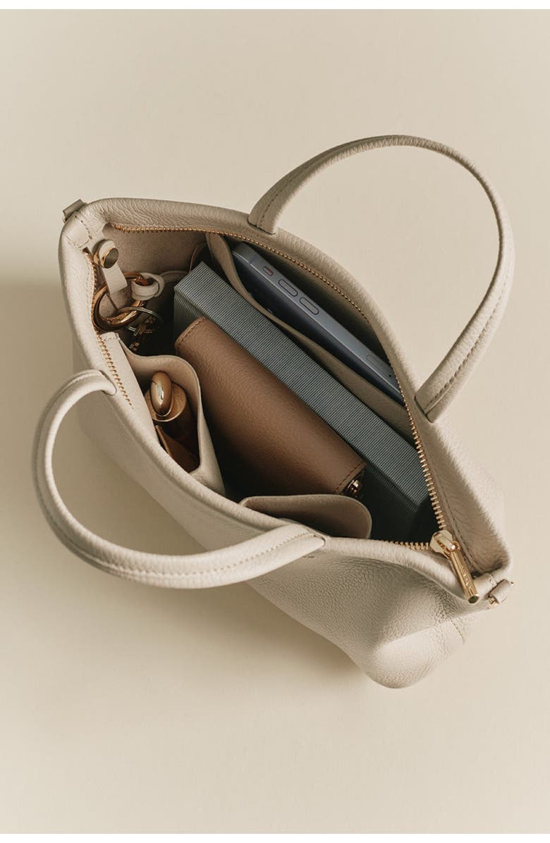 Cuyana Mini Easy Zipper Tote, Alternate, color, Cappuccino