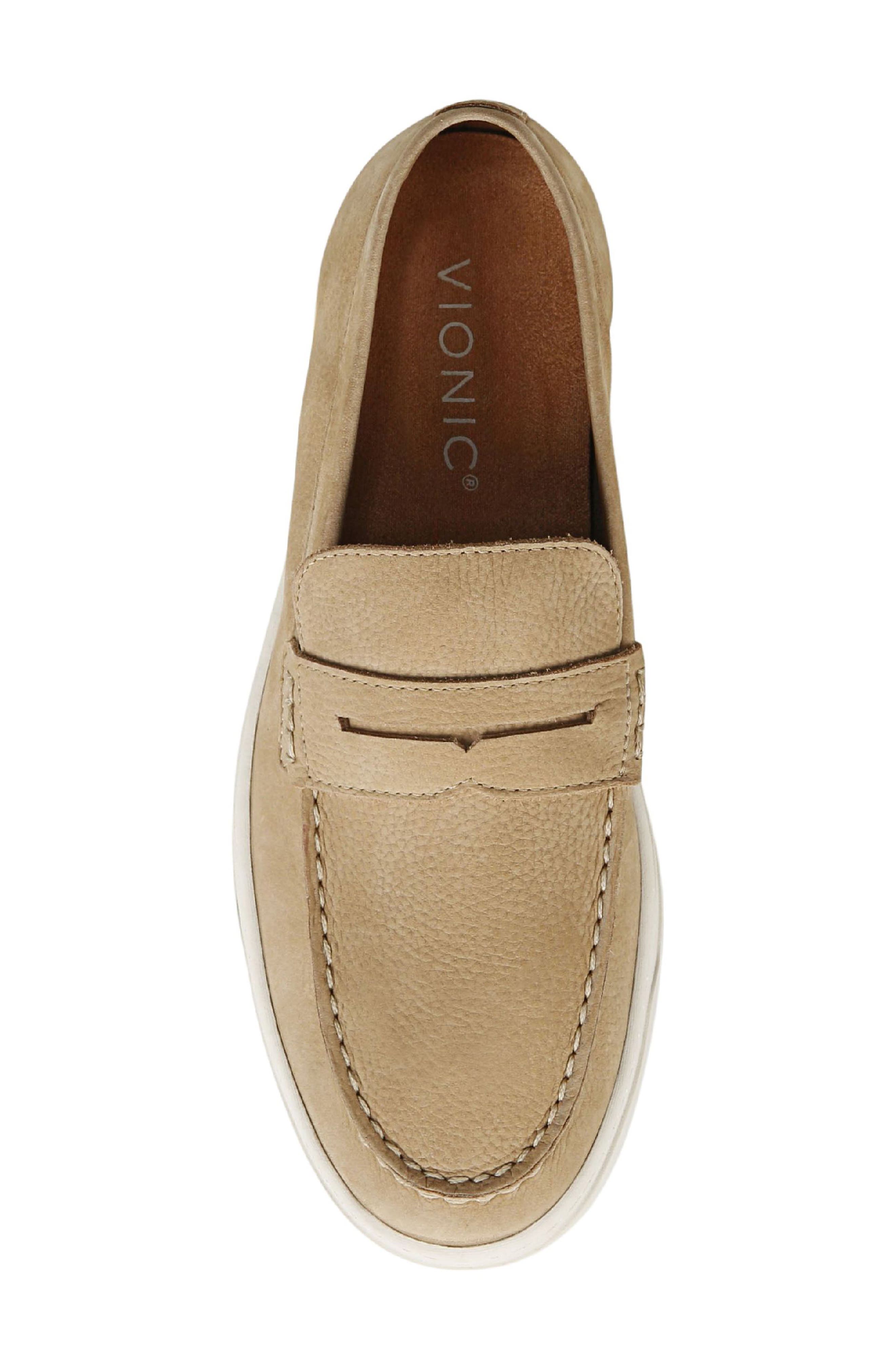 Vionic Thompson Loafer, Alternate, color, Sand Nbck Leather
