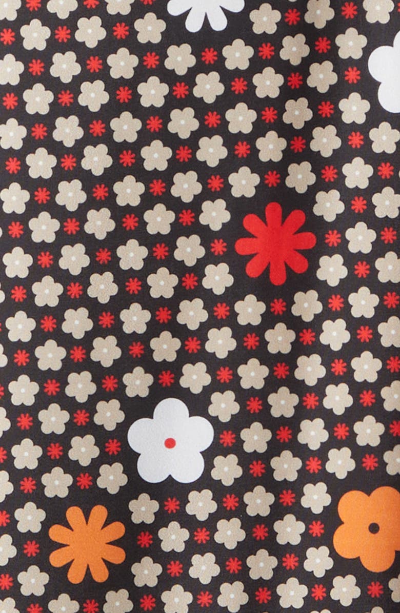 MM6 Maison Margiela Floral Polo, Alternate, color, Black/ Red