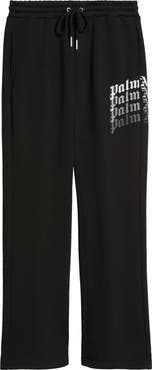 PLAY PALM ANGELS Logo Print Sweatpants