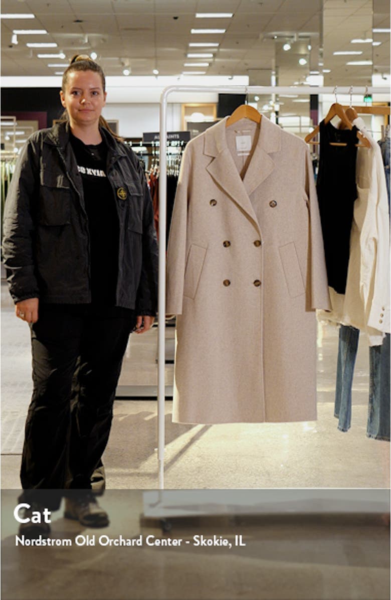 Oversize Wool Blend Coat, sales video thumbnail