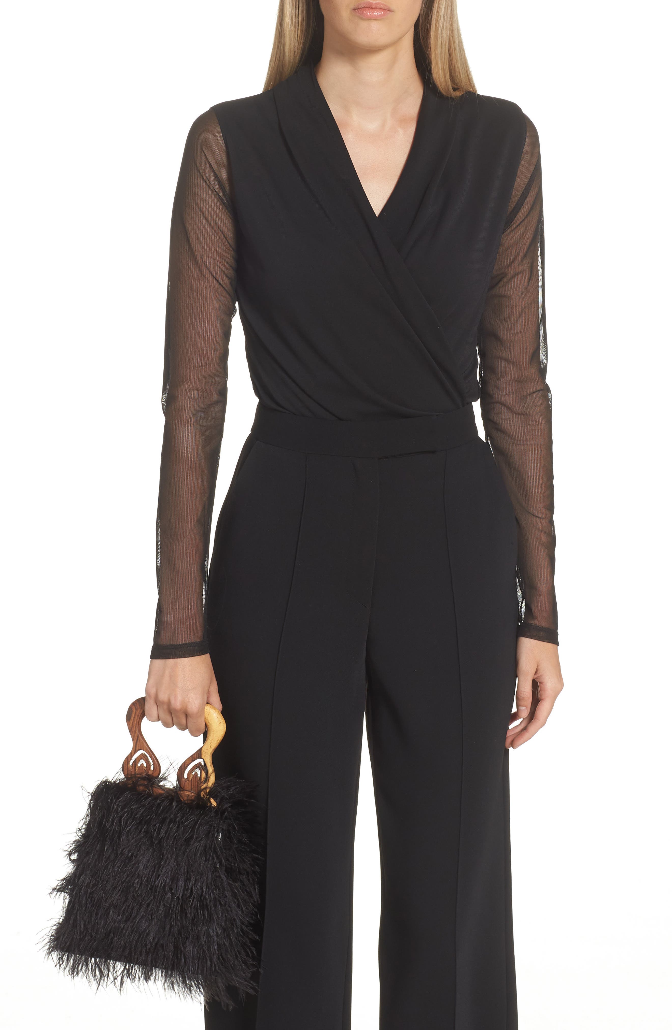 Brother Vellies Nile Feather Handbag, Alternate, color, 