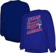 STITCHES Men's Stitches Royal Texas Rangers Lightweight Crew Sweatshirt