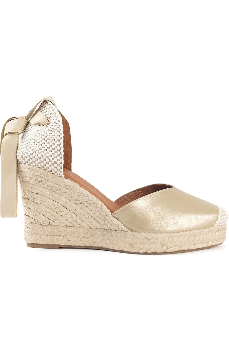 Menina Step Jimena High-Lace Espadrille, Main, color, Gold