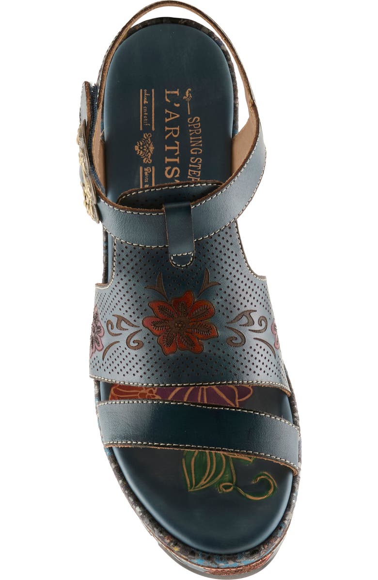 L'Artiste by Spring Step Jawdrop Sandal, Alternate, color, Navy Multi