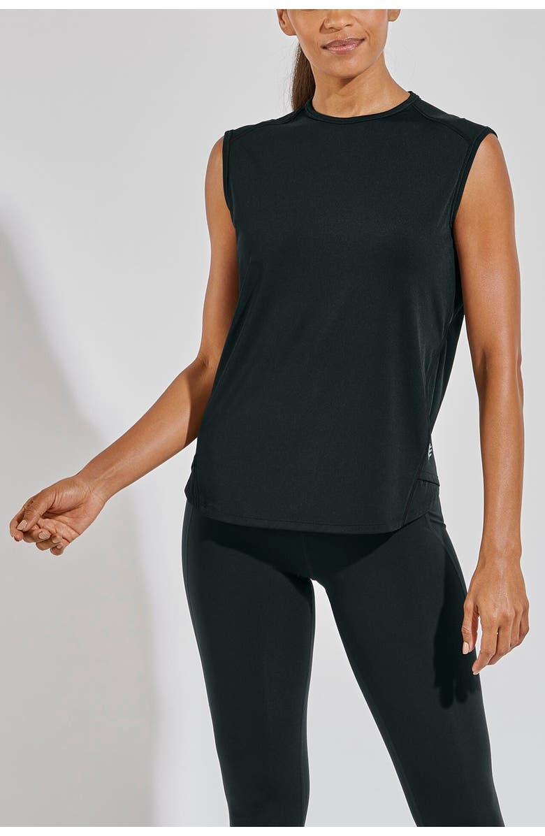 Coolibar Women's Tank - UPF 50+ Sun Protection - Accelera, Main, color, Black