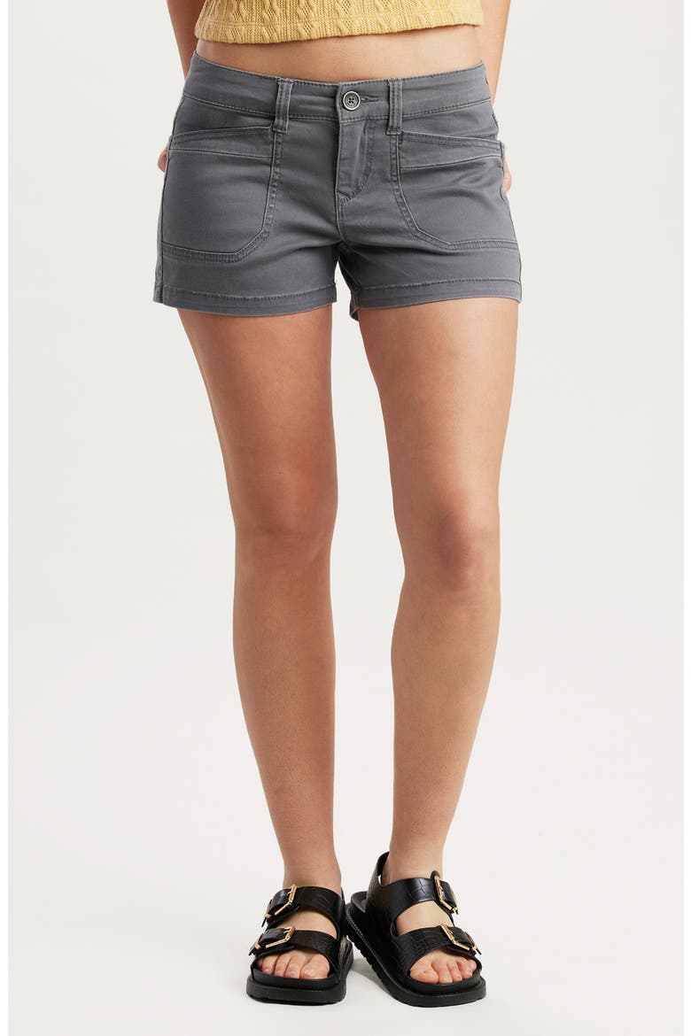 Delaney Stretch Twill Shorts, Main, color, LT GALAXY GREY