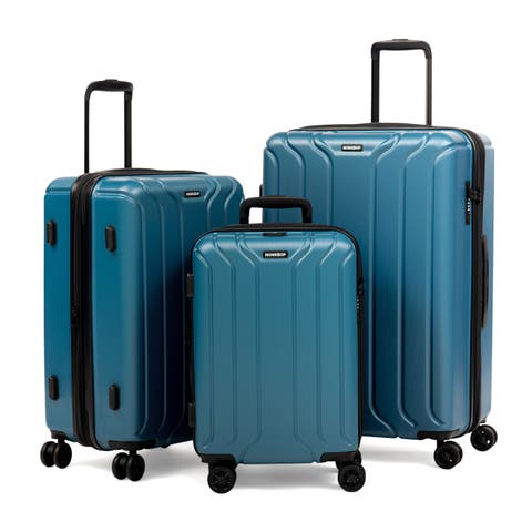 New York 3 Piece Set (20" 24" 28") 4-Wheel Luggage Set + 3 packing cubes
