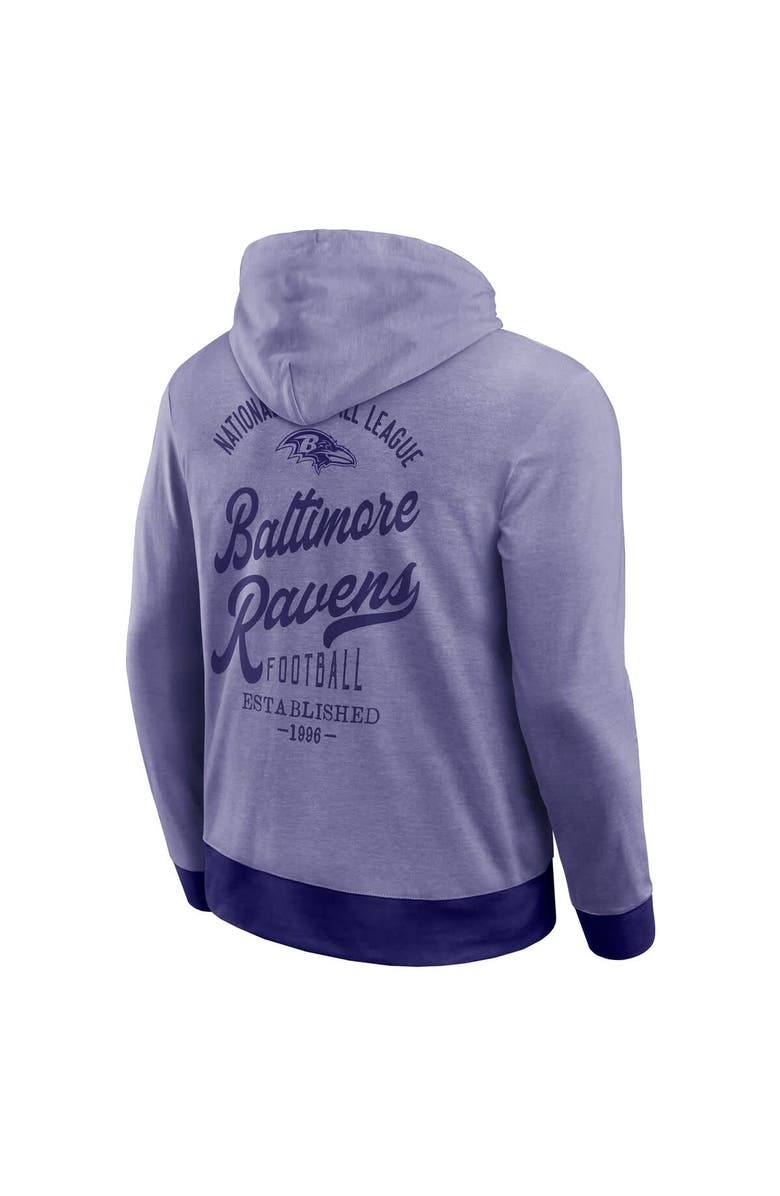 Darius Rucker Collection by Fanatics Men's Darius Rucker Collection by Fanatics Purple Baltimore Ravens Tonal Knit Pullover Hoodie, Alternate, color, Heather Purple