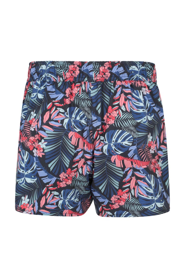 Leaf Print Stretch Boardshorts, Alternate, color, Mixed