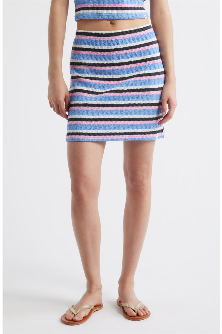 Bobby Stripe Skirt, Main, color, BLUE MULTI