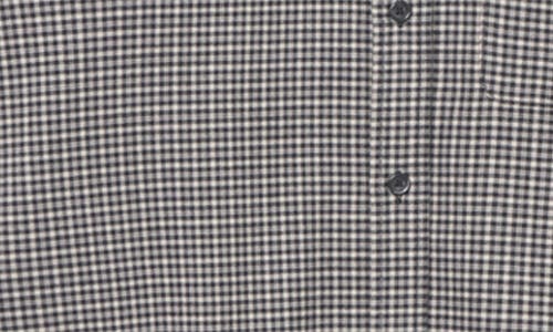 Les Deux Konrad Microcheck Flannel Button-down Shirt In Gray