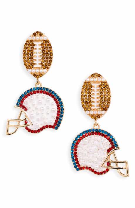 BaubleBar Football Helmet Drop Earrings