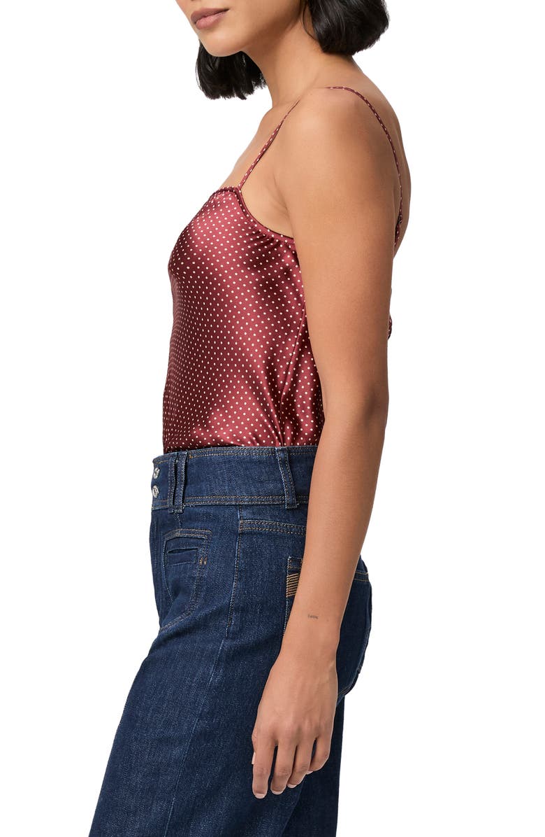 PAIGE Veronique Silk Cami, Alternate, color, Oxblood/ Travertine