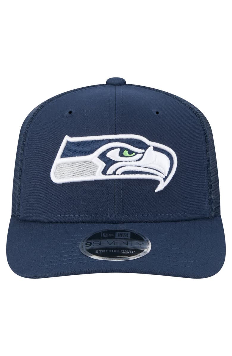 New Era Men's New Era  College Navy Seattle Seahawks Team Collection 9SEVENTY Stretch-Snap Adjustable Hat, Alternate, color, 