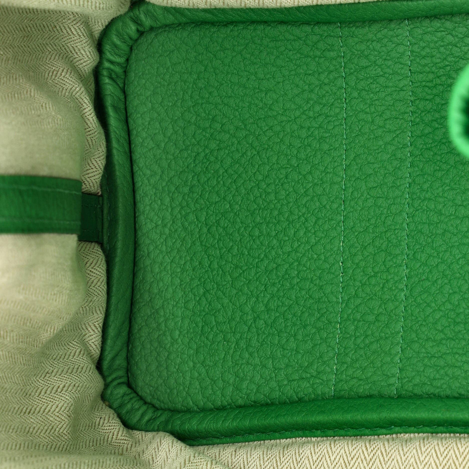 Pre-Owned Hermes Garden Party Tote Leather 30, Alternate, color, Green