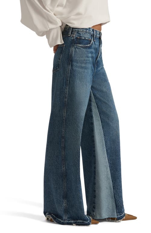 Favorite Daughter The Ollie Release Hem Low Rise Baggy Jeans In Blue
