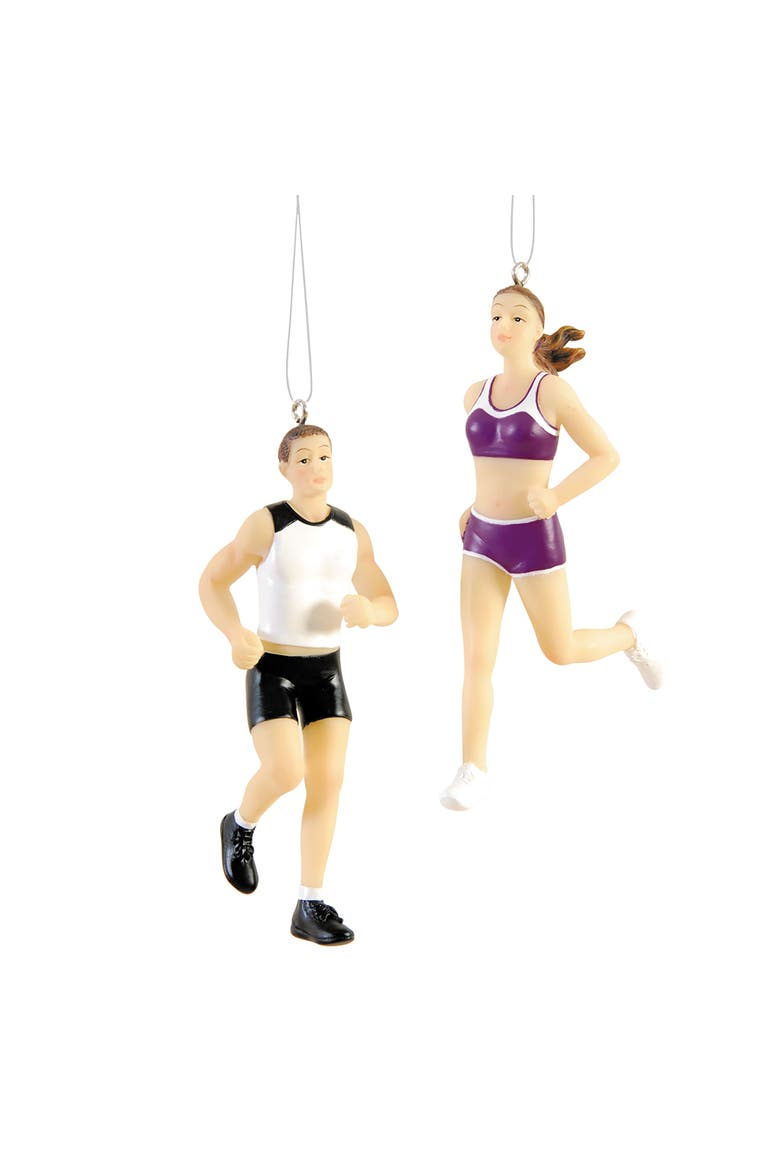 Male / Female Runner Ornament A/2, Main, color, Purple