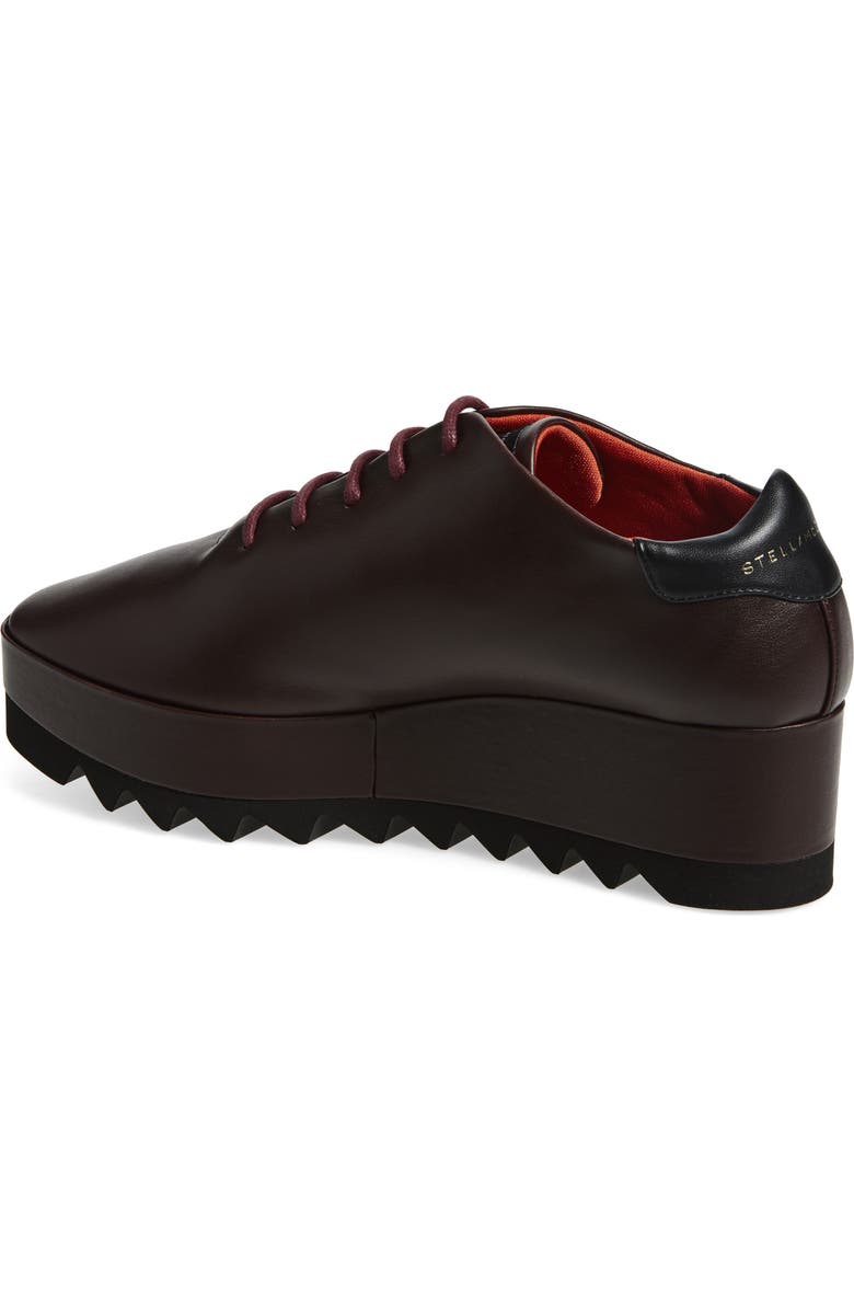 Stella McCartney Sneakelyse Platform Sneaker, Alternate, color, Moka