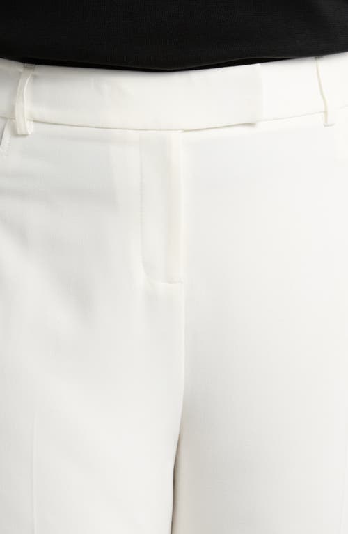 Tahari Asl Bird Eye Straight Leg Pants In White