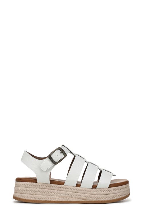 Shop Blowfish Malibu Madrid 2 Espadrille Platform Wedge Sandal In White Faux Leather