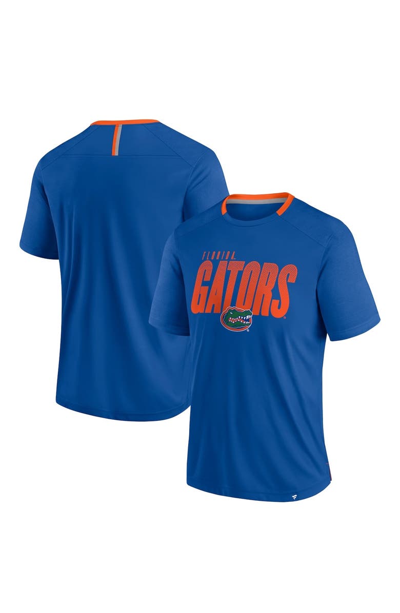 FANATICS Men's Fanatics Royal Florida Gators Defender Fade Slant T-Shirt, Main, color, 