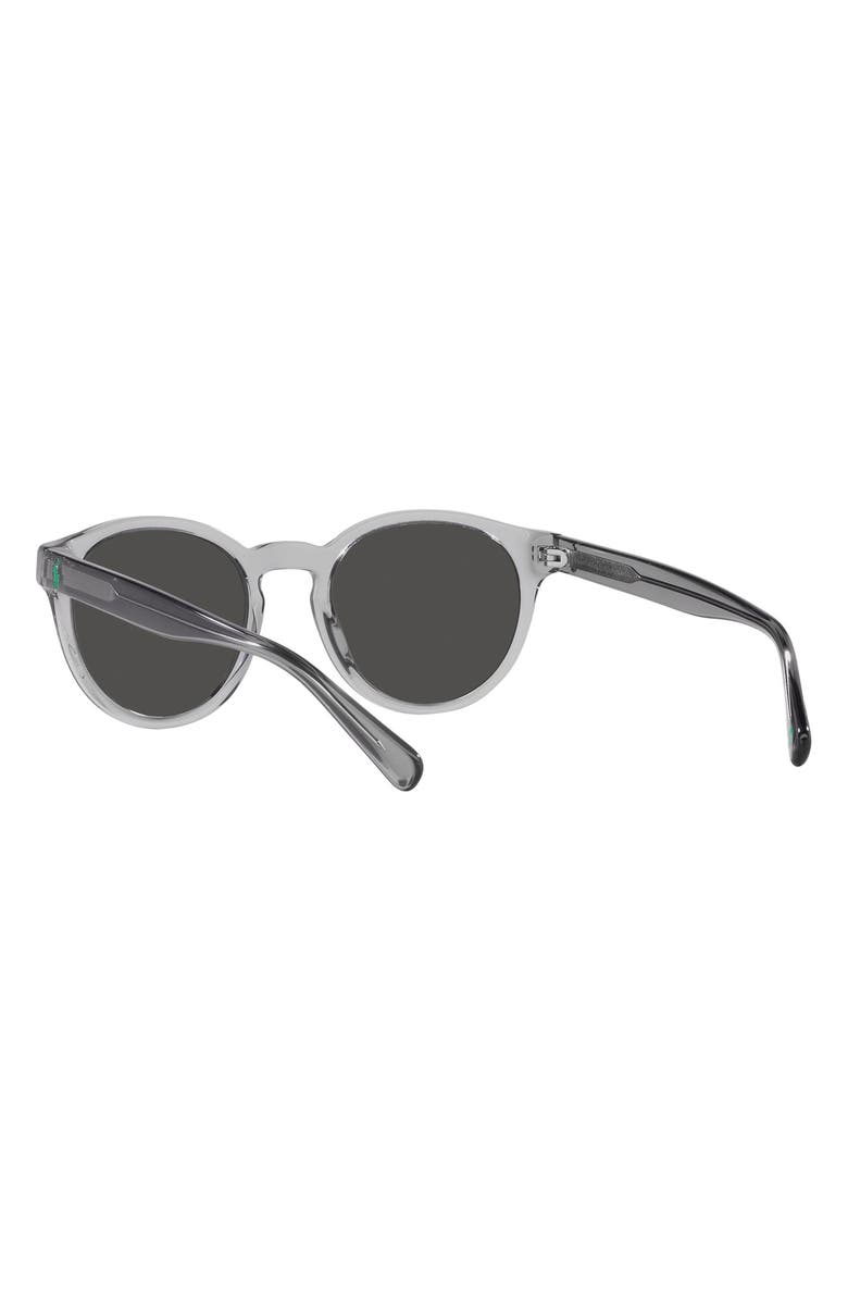 Polo Ralph Lauren 51mm Round Sunglasses, Alternate, color, Dark Grey