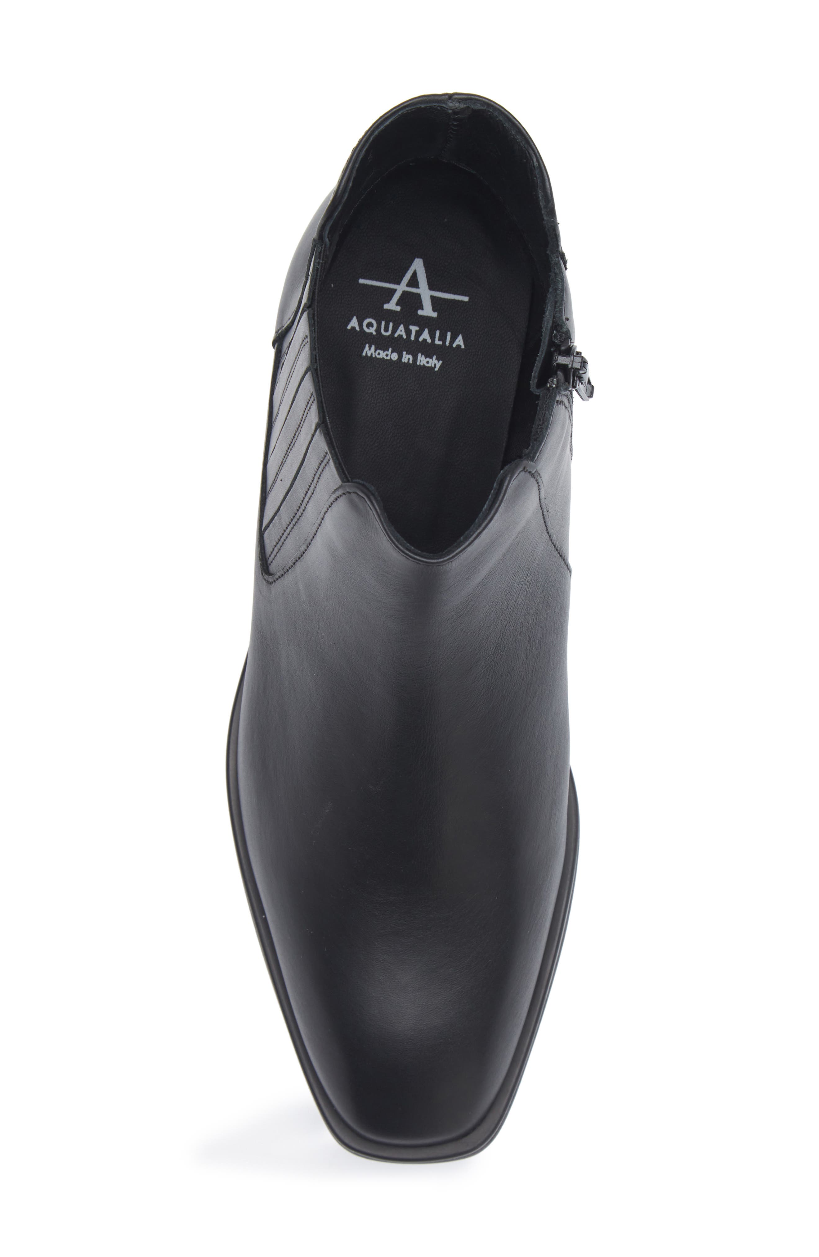 Carmie Waterproof Leather Boot, Alternate, color, BLACK LEATHER
