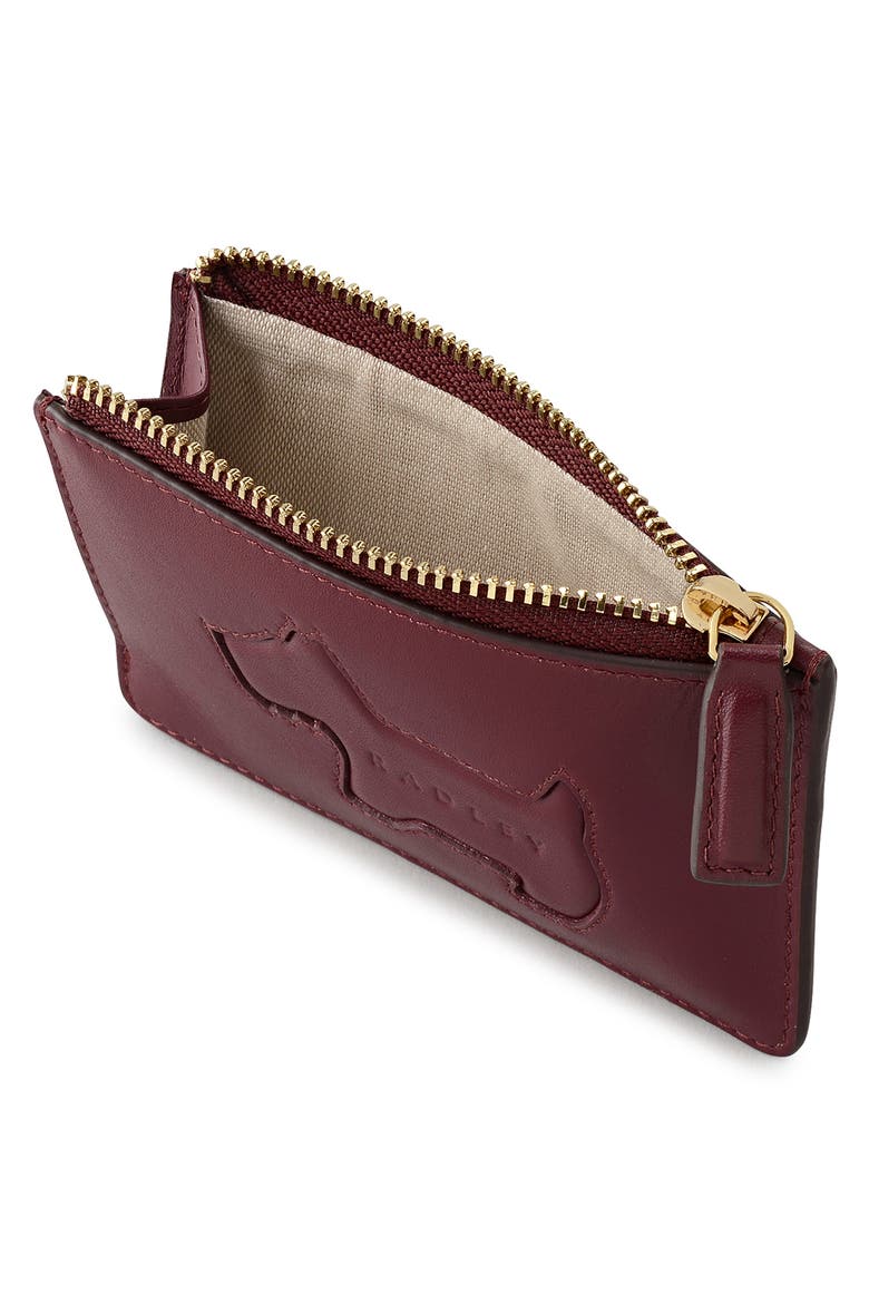 Hadley Lane Leather Card Case, Alternate, color, DARK CHERRY